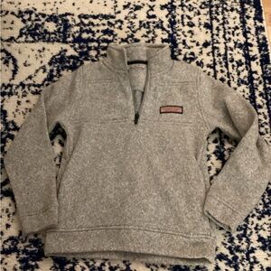Vineyard Vines Kids Gray Quarter-Zip pull over